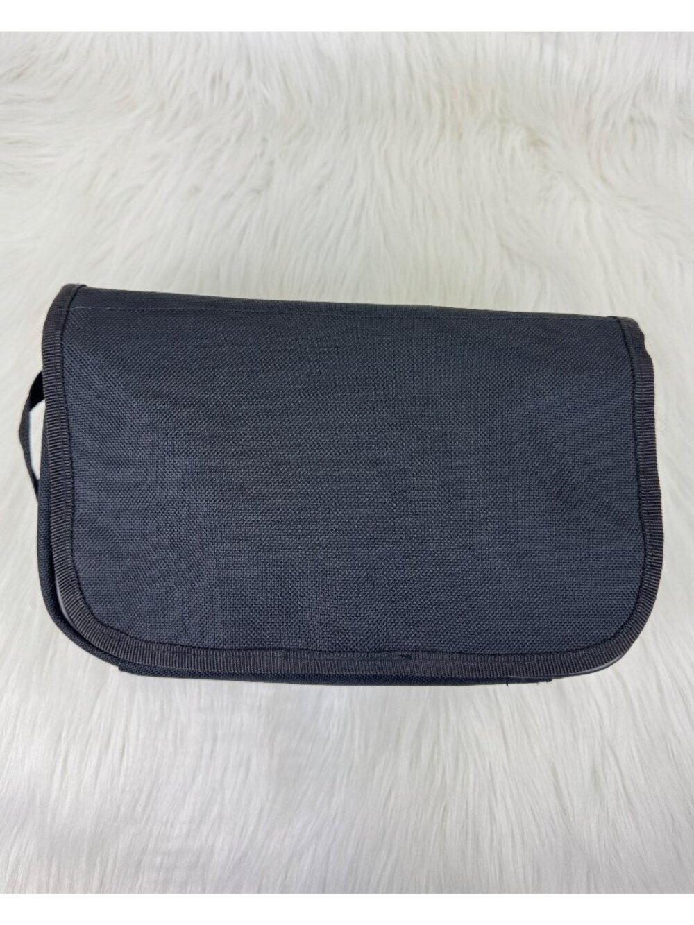 Travelers Club Travel Toiletry Makeup Organizer Bag Black Multi Pocket Pouch